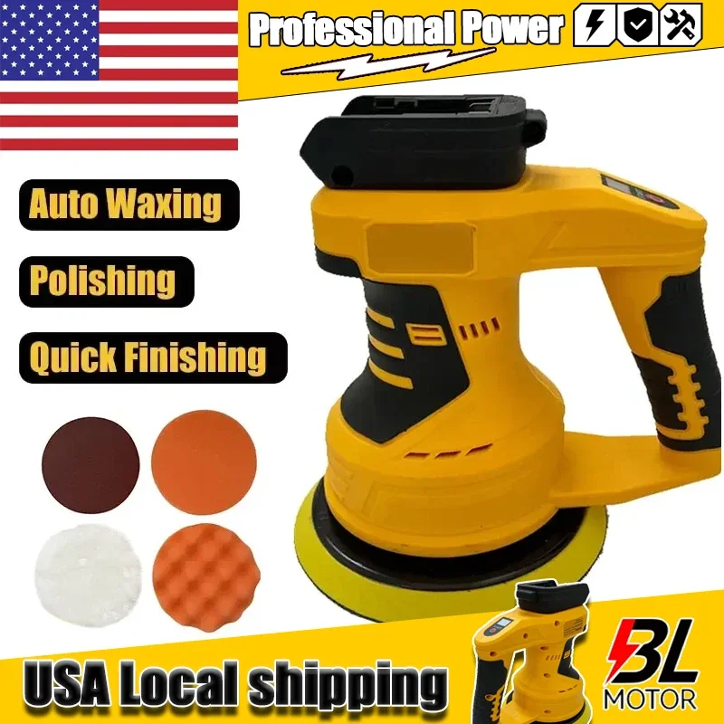 

Аккумуляторная полировальная машинка Dewalt, 8 регулируемых скоростей, для авто, электрическая, для воскования, шлифовки, герметизации и нанесения глянцевых покрытий, перезаряжаемая