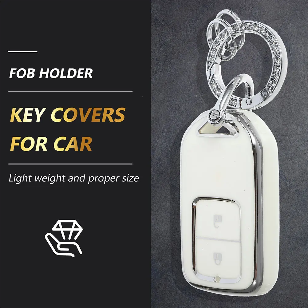 

2 Pcs Car Key Protective Cover Case Protector Keychain Covers Fob Holder Anti-fall