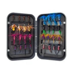 Moscas artificiales húmedas y secas para carpa y trucha – Kit