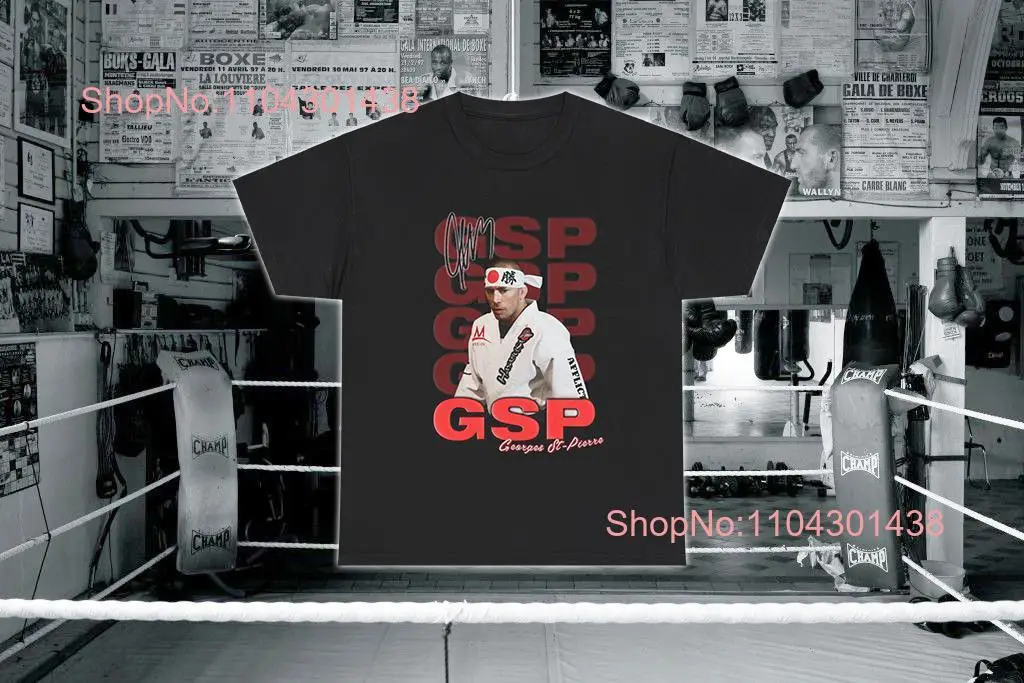 Georges St Pierre Autograph T Shirt long or short sleeves