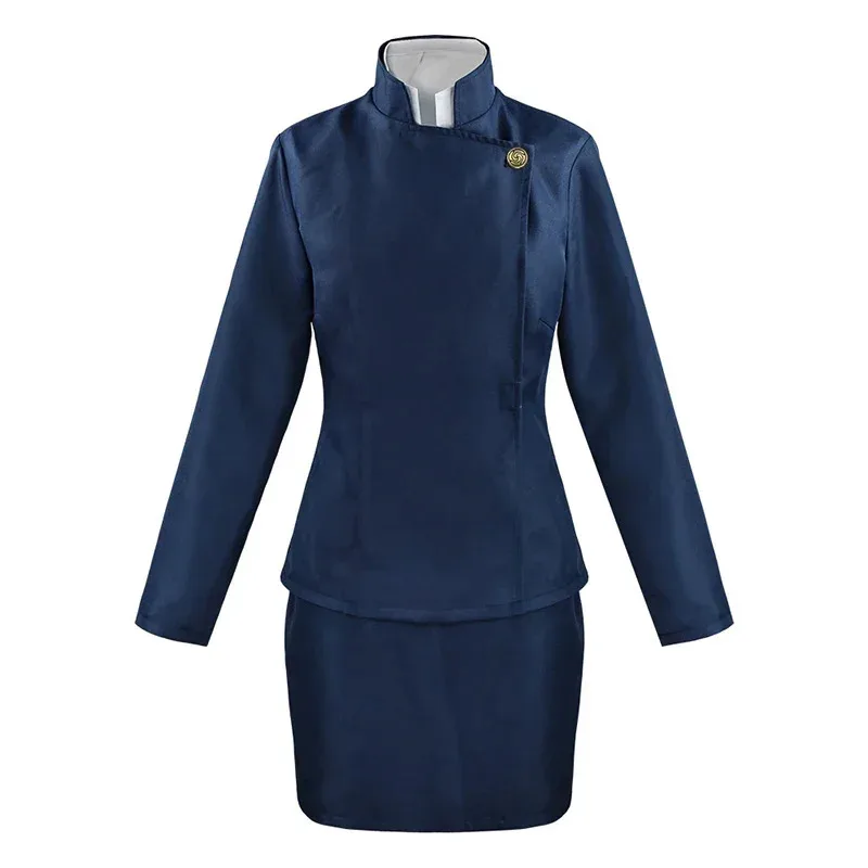 Maki Zenin Cosplay Anime Jujutsu Kaisen Zenin Maki Cosplay Costume Wig Top Skirt Glasses Full Sets Halloween Party Women Uniform