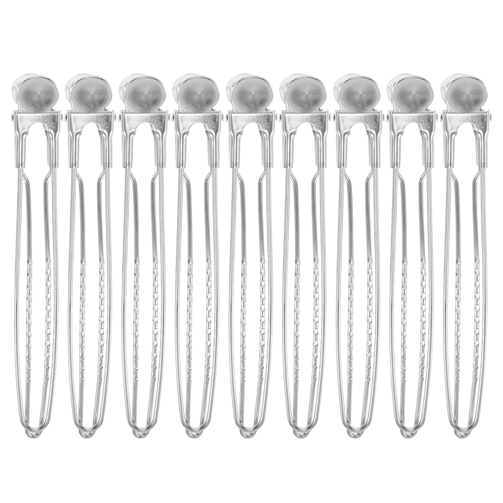 

12pcs Hair Clips Stainless Steel Alligator Clips for Parting Duck Billed Sectioning Metal Hair Styling Tools Accessories