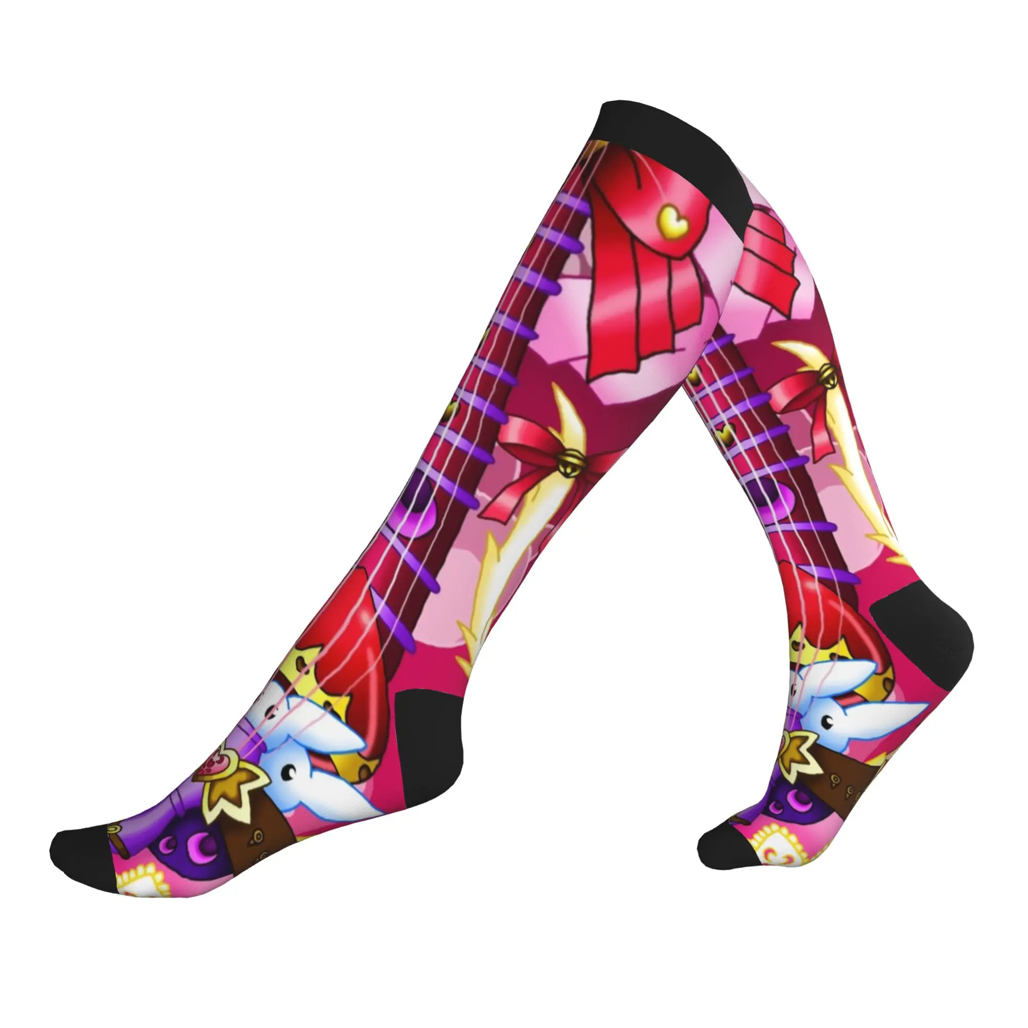 Cardcaptor Magical Girl Comics Sakura – chaussettes chaudes et amusantes pour hommes et femmes, chaussettes de sport à compression