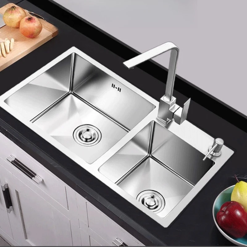 Convenient Kitchen Sinks Stainless Steel Double-slot Kitchen Sinks Special Use Home Improvement Lavelli Da Cucina ZY40SC