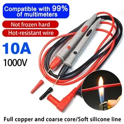 1000V 10A Digital Multimeter Probe Test Leads Universal Needle Tip Multi Meter Tester Lead Probe Wire Pen Cable