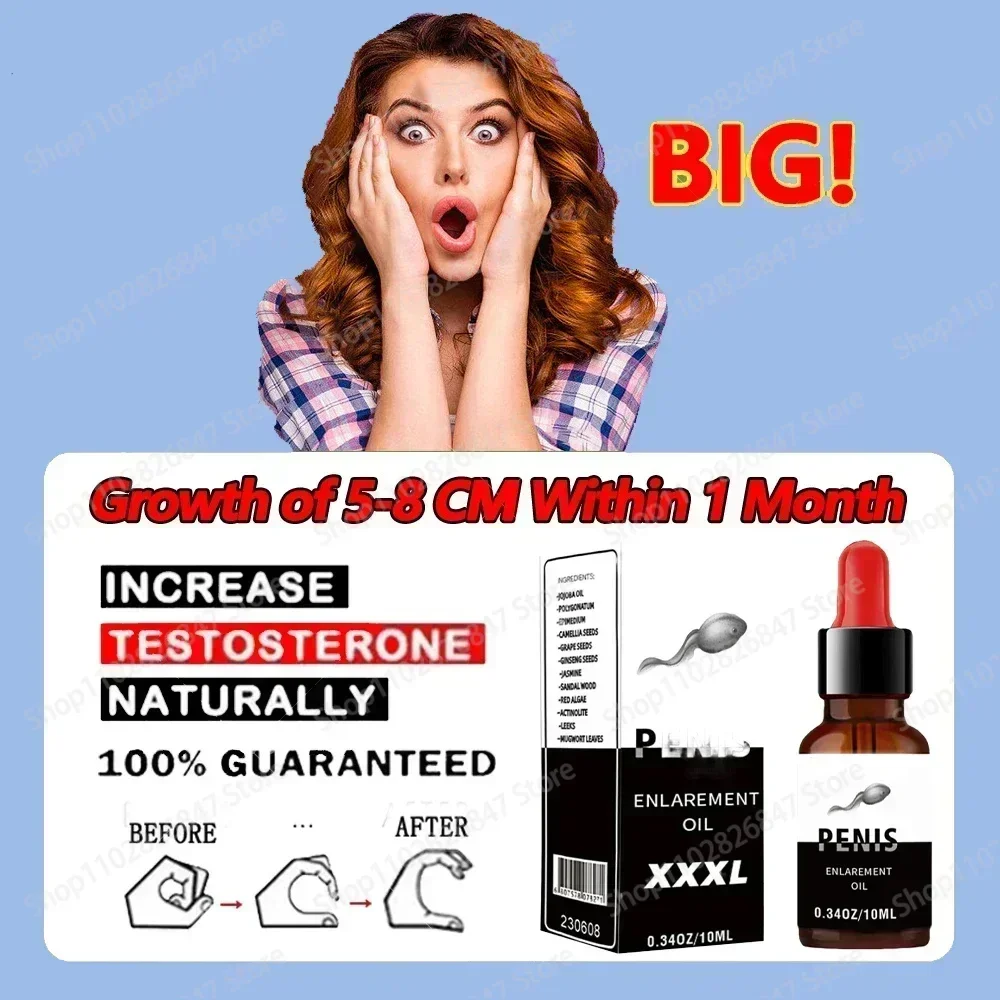 Men Thickening Dick Enlargement Penis Enlarge Delay Growth Increase Liquid