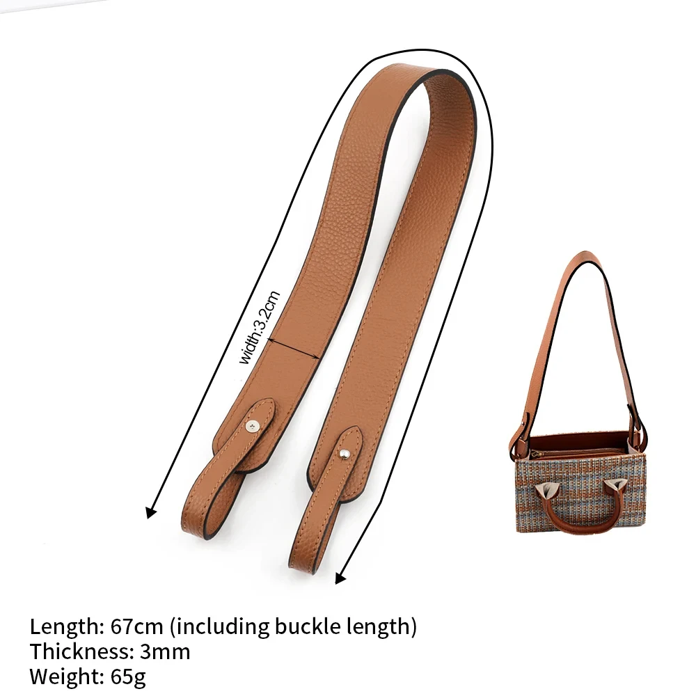 Customized Cow Leather Bag Straps for Bag Women Handbag Handle Wide Belt Shoulder Crossbody Genuine Leather Replacement Strap