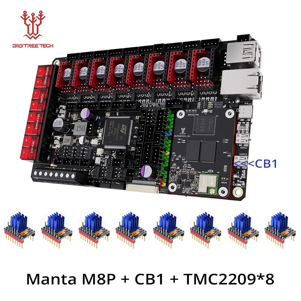BIGTREETECH Manta M4P M5P M8P Moederbord 32bit voor Klipper Raspberry Voron Ender 3 Stealthy Hi-Speed Oplossing 3D Printer onderdelen