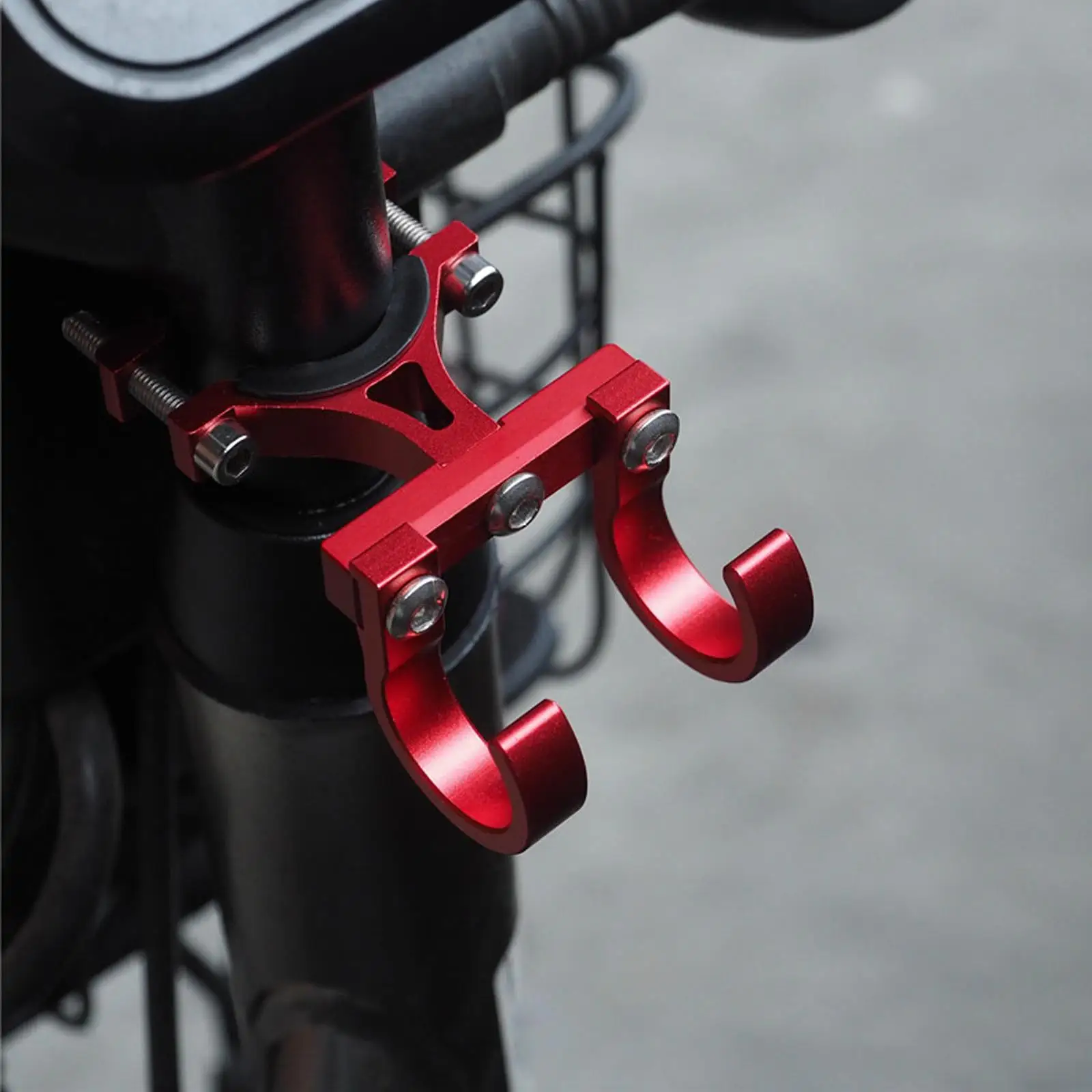 Electric Scooter Hooks Simple Bike Shelf Tube Storage Hanger Buckle Hooks Hooks Ebikes Portable Double Metal Helmet Rack