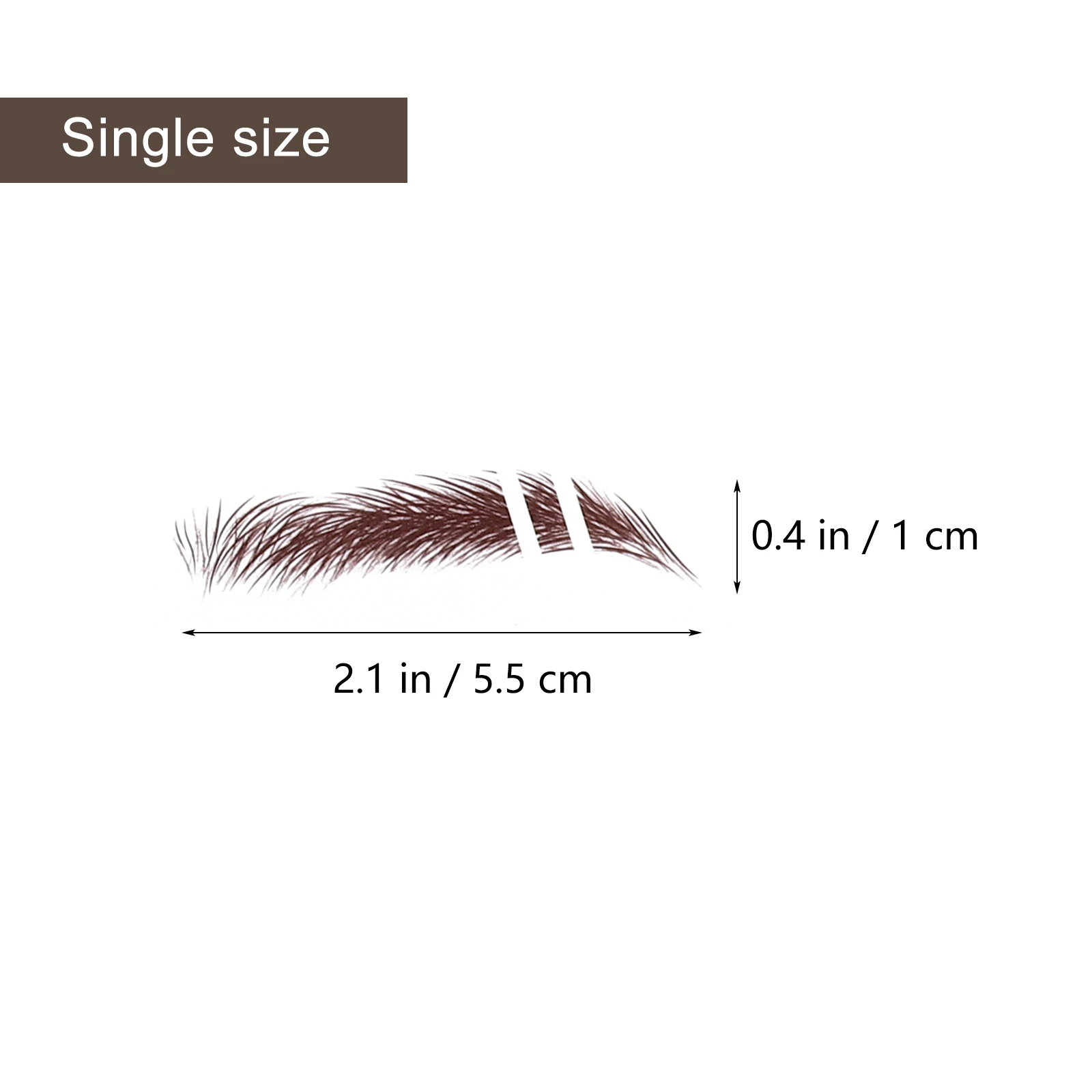 

Eyebrow Stickers Light Brown Waterproof False Eyebrows Cosmetics Like Grooming Shaping Stick On Brow Patches For Makeup