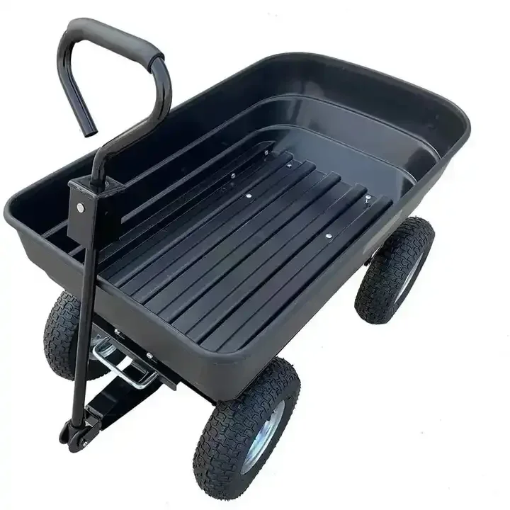 Aço Folding Wagon Sides, Ferramenta Trolley Outdoor, Quintal Jardim Mesh Wagon, 4 Rodas