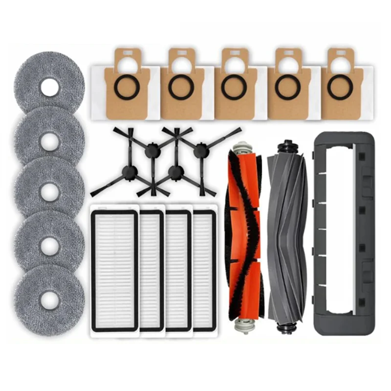 

For Dreame Bot L20 Ultra / X20 Pro Robot Vacuum Replacement Parts Main Side Brush Hepa Filter Mop Dust Bag
