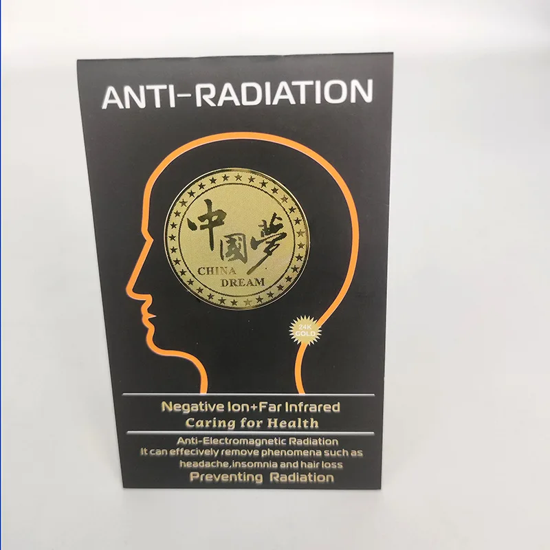 Customized. 24K Metal Energy Radiation Phone Sticker Dream Radiation Phone Sticker Design f