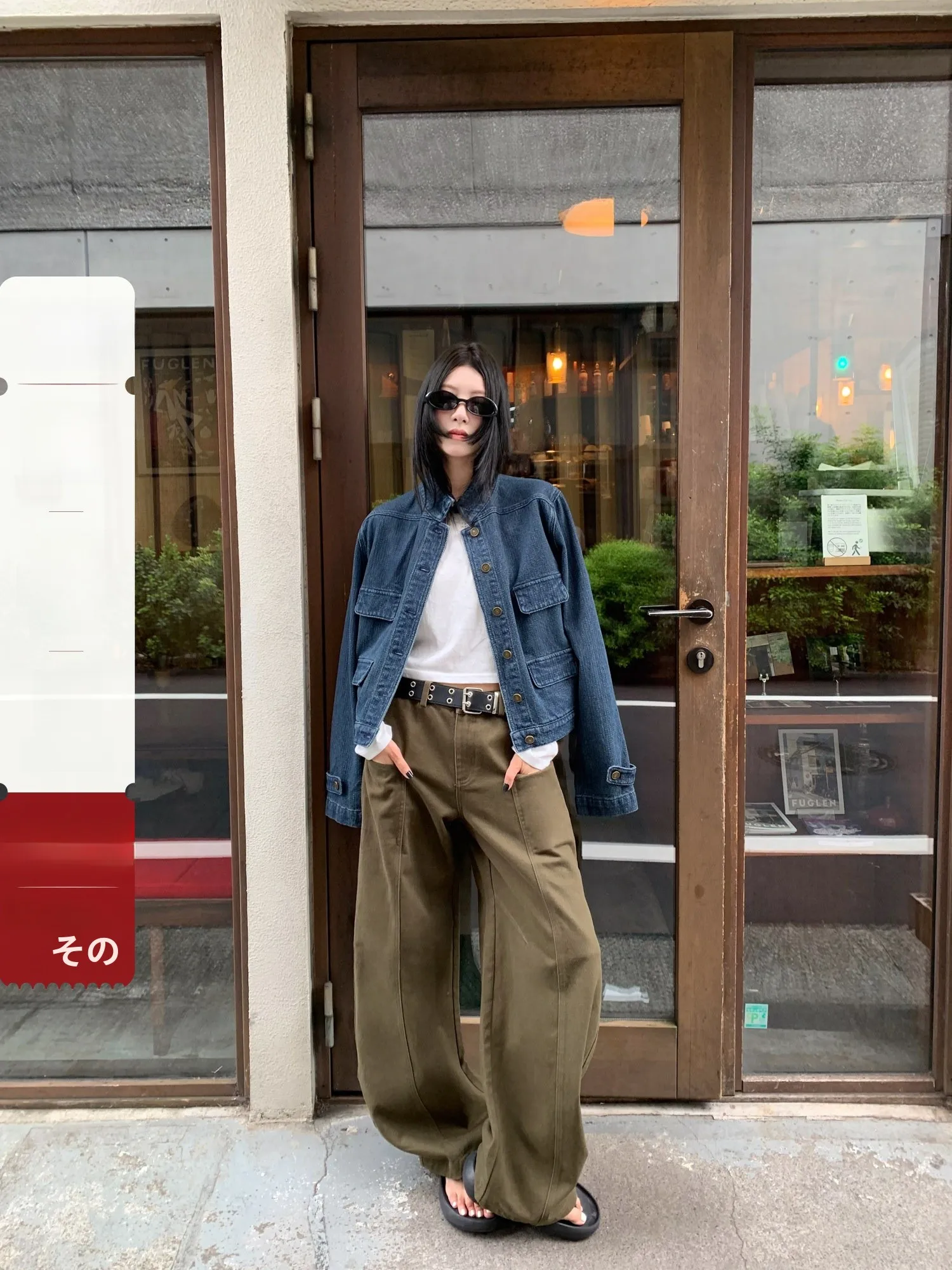 

Vintage Sle Dental Retainer Dog Jaet High-End Feelings Denim Outerwear Top Women's Stand Fit ort Coat Button Closure