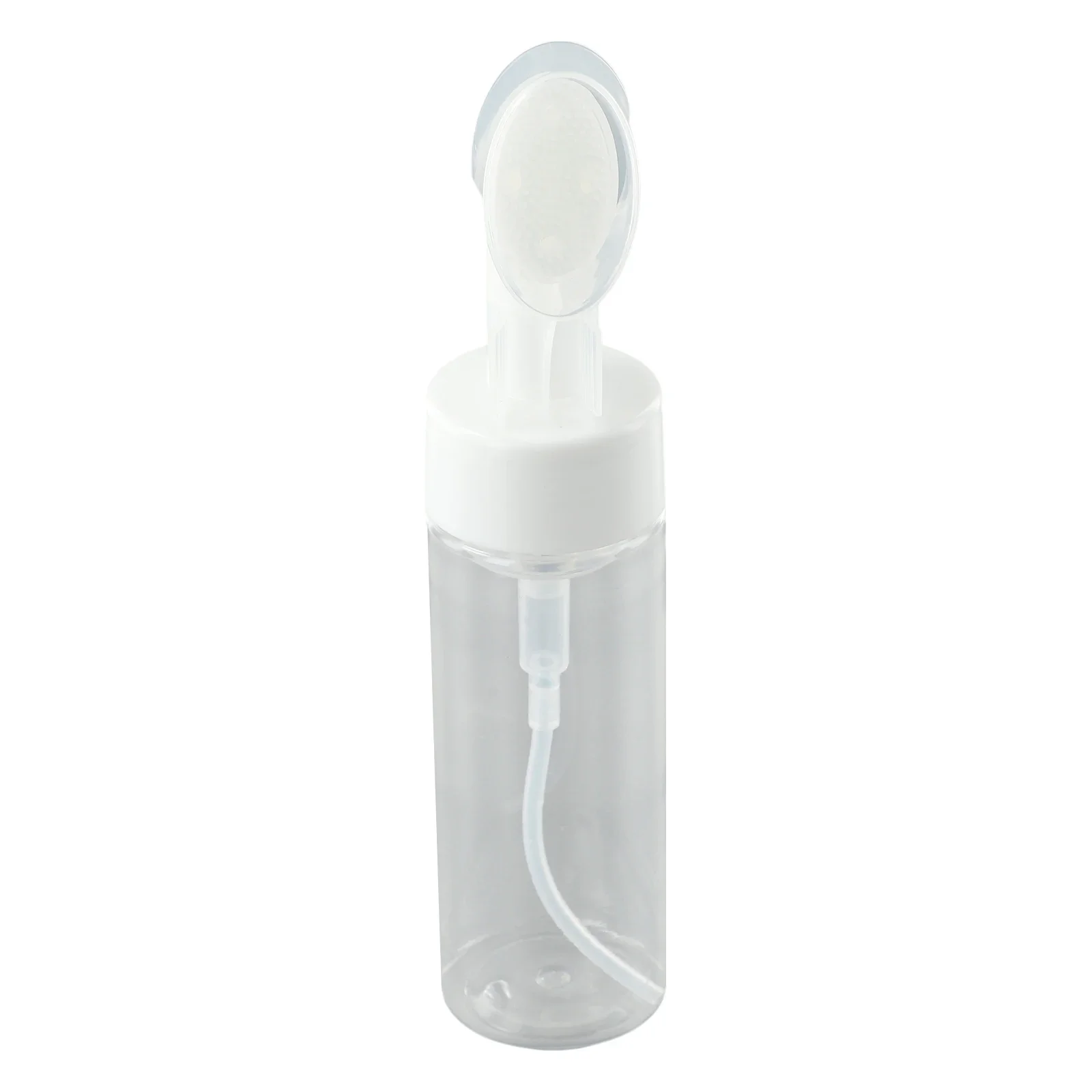 Mousse Liquid Dispenser Sparkling Bottle Cleanser Clean Plastic Portable Shiny Transparent Home Massage Brush Head