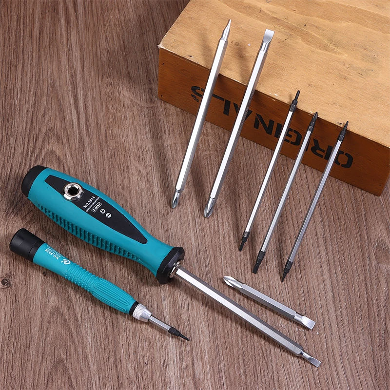 

1set Screwdriver Kit Magnetic Screwdriver Kit Precision Screwdriver Tool With Phillips And Flat Head Hand Repair Tool Set