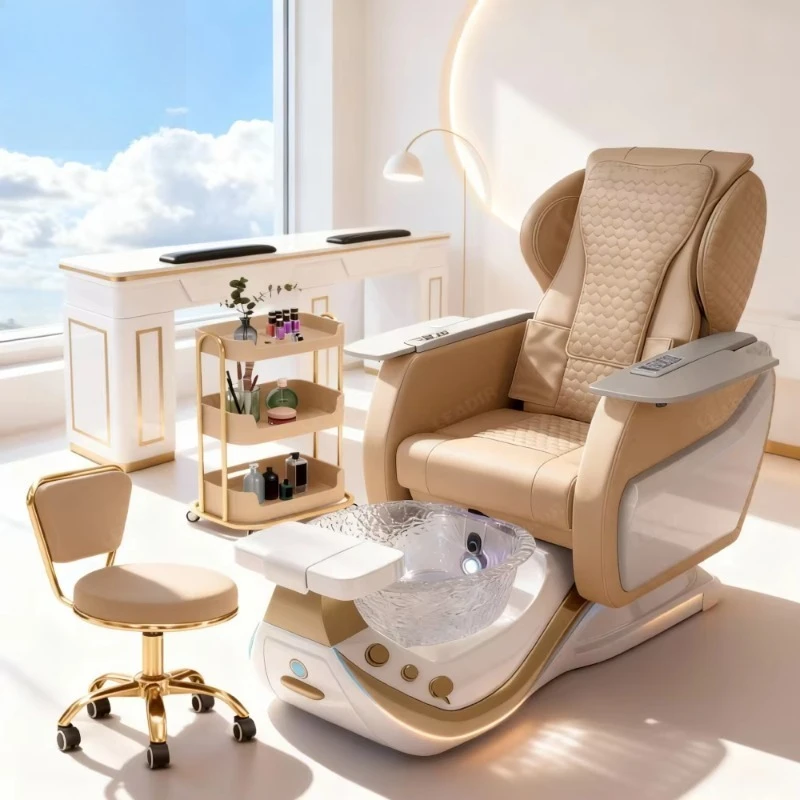 

Pedicure Chairs Beauty Nail Salon Furniture No Plumbing Portable Sofa Foot Spa Manicure Pedicure Chair