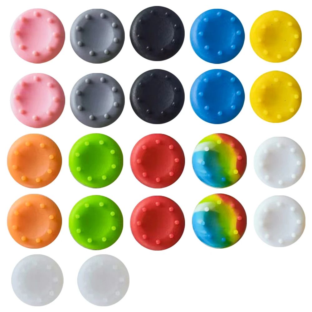 10PCS Non-slip Silicone Game Joystick Thumbstick Thumb Stick Grip Caps for PS5/PS4/PS3/Switchpro Game Controller Accessory