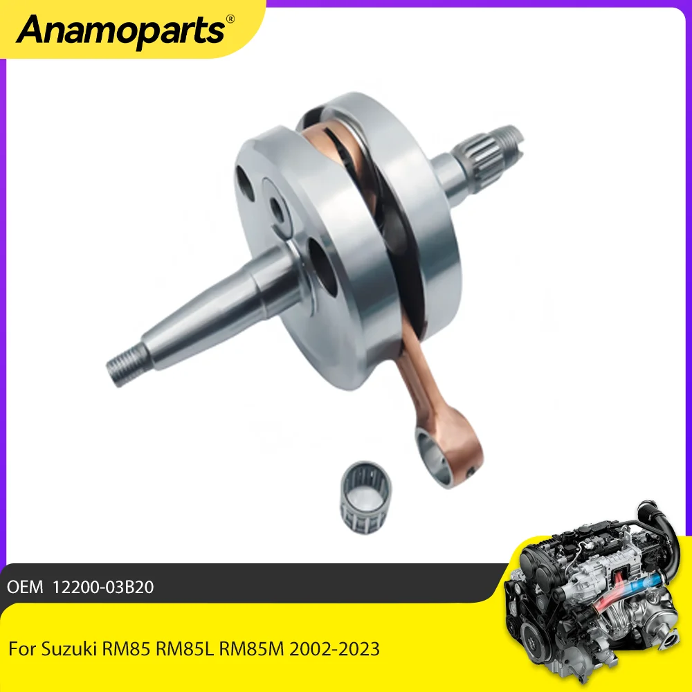 Motor parts engine Crankshaft assembly fits for SUZUKI RM85 RM85L RM 85 RM 85L 85CC 2002-2023 12200-03B20