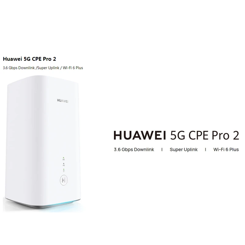 

Беспроводной маршрутизатор Huawei H122, 373 дюйма, CPE Pro 2, 3,6 Гбит/с, Wi-Fi 6 Plus