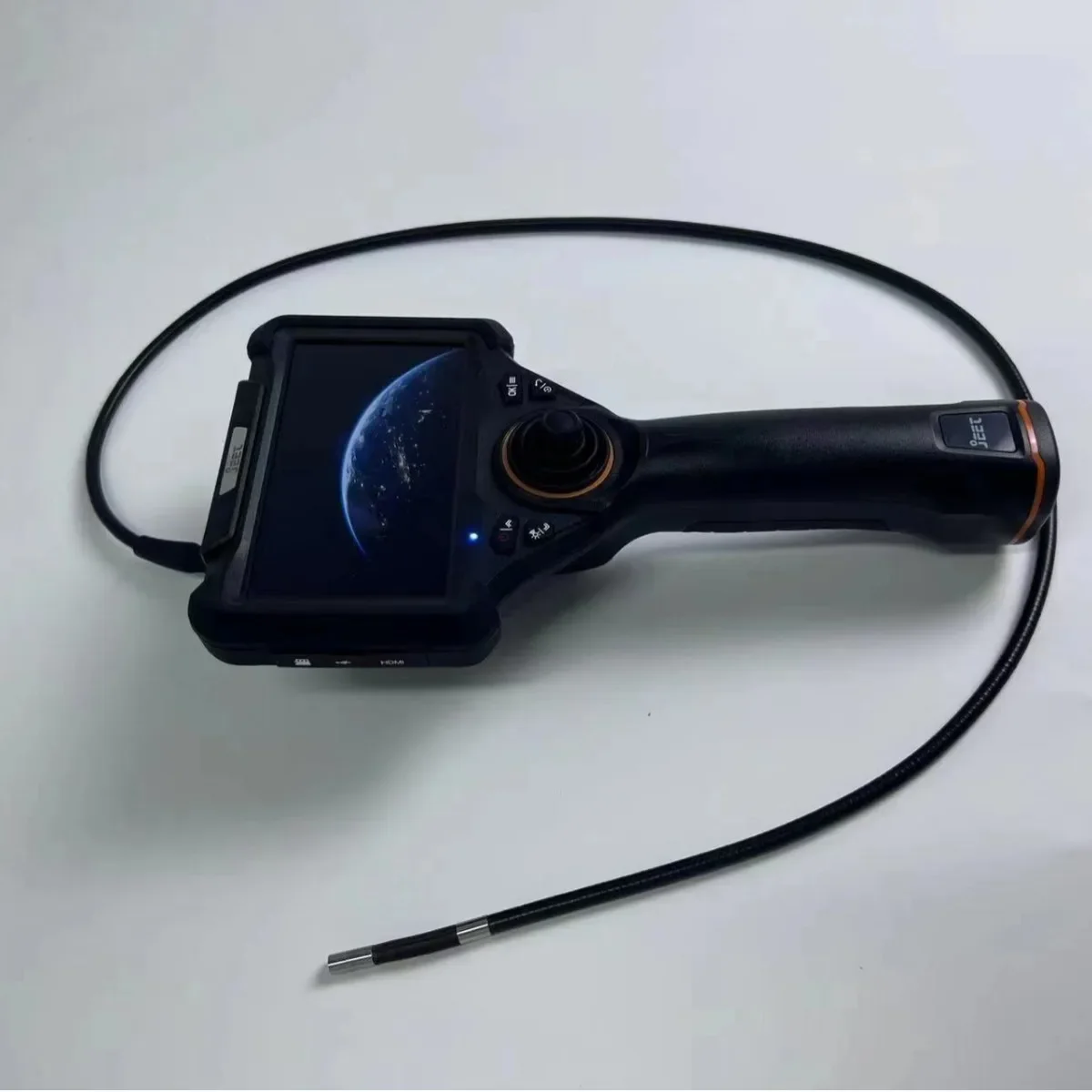 Mechanical 360 ° Video Portable Industrial Endoscope 5-inch Large Screen with Photo and Video Recording Waterproof Probe