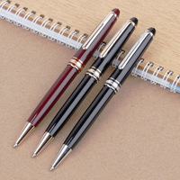 Quality 163 Black Ballpoint MB Rollerball Pen Platinum Coated Metal Ultra Black White Gel Pen for Writing