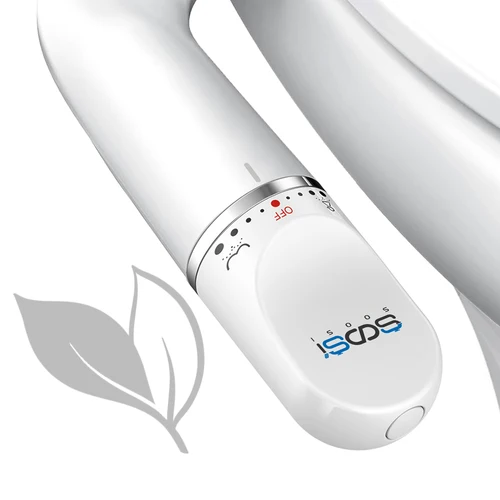 SOOSI asiento de inodoro accesorio de bidé boquilla doble ultrafina presión de agua ajustable pulverizador de culo no eléctrico