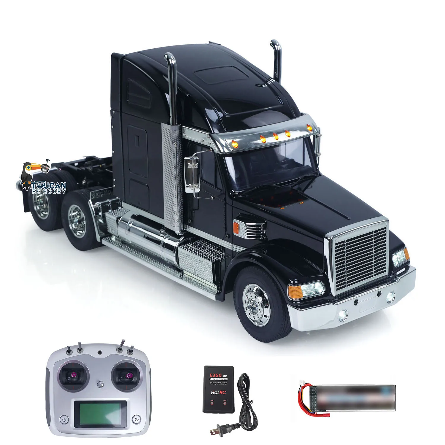 Camión Tractor RC 56314 personalizado 1/14 DIY TAMIYA Knight Hauler 6*4 camión de Control remoto modelo de coche vehículo de sonido ligero modelo de juguete