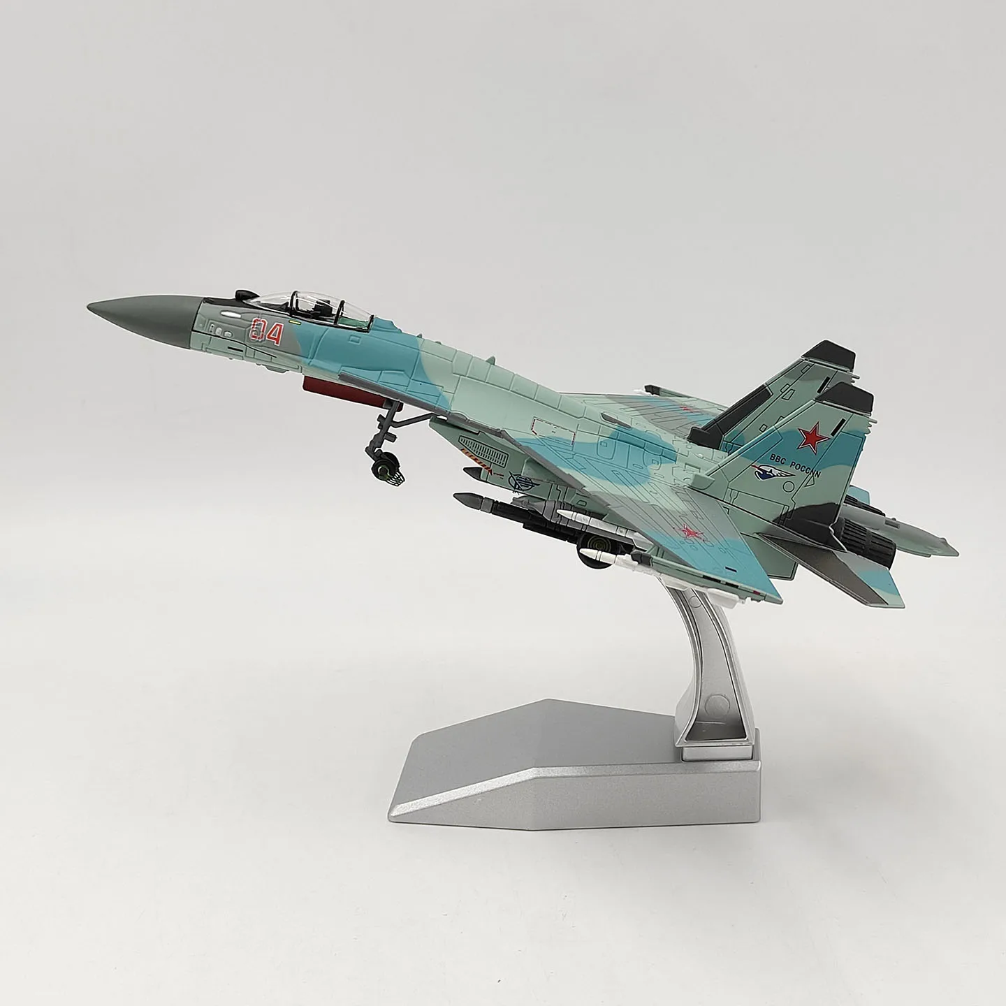 Diecast 1:100 Scale SU-35 Super Flanker Alloy Aircraft Model
