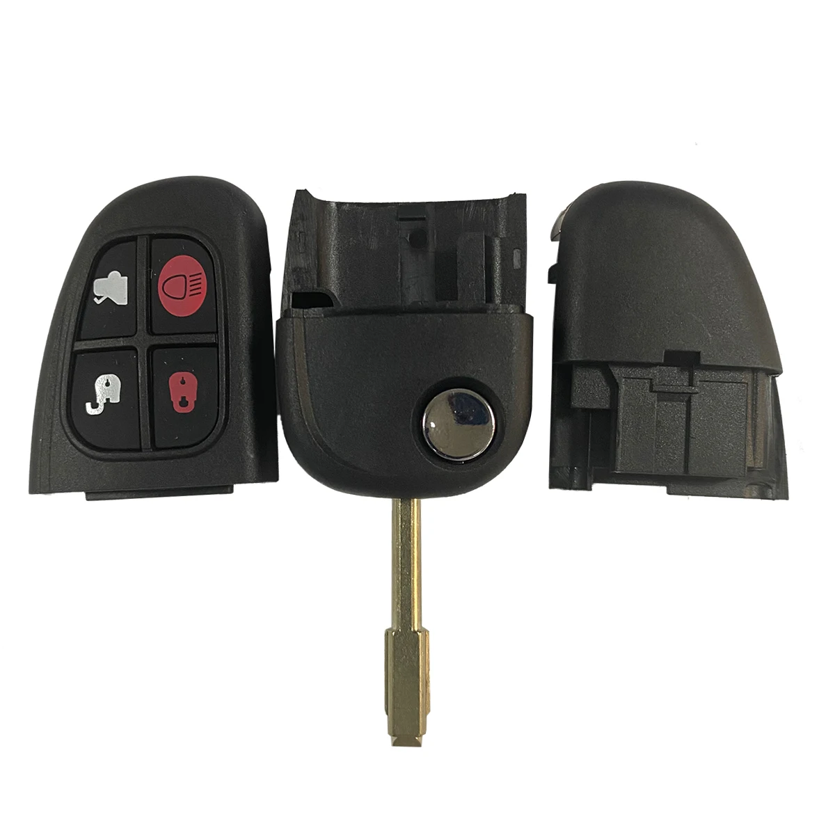 BEST KEY   315/433MHz 4 Buttons Flip Remote Control Car Key Fob Case ID60 Chip NHVWB1U241 For Jaguar X-Type CWTWB1U243