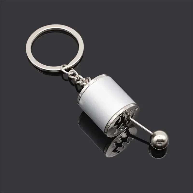 1PCS Car Modification Pendant Six Gear Shift Keychain Car Pendant Shifter Metal Keychain Charms Key Chain Key Ring  Car Gadget