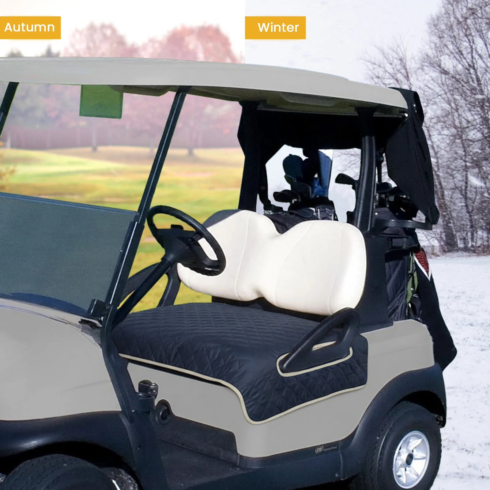 

Golf Cart Seat Towel Blanket Waterproof Heated Seat Cushion Travel Sports Cart Seat Cushion Cover Golf Gifts for Men Golf Lover
