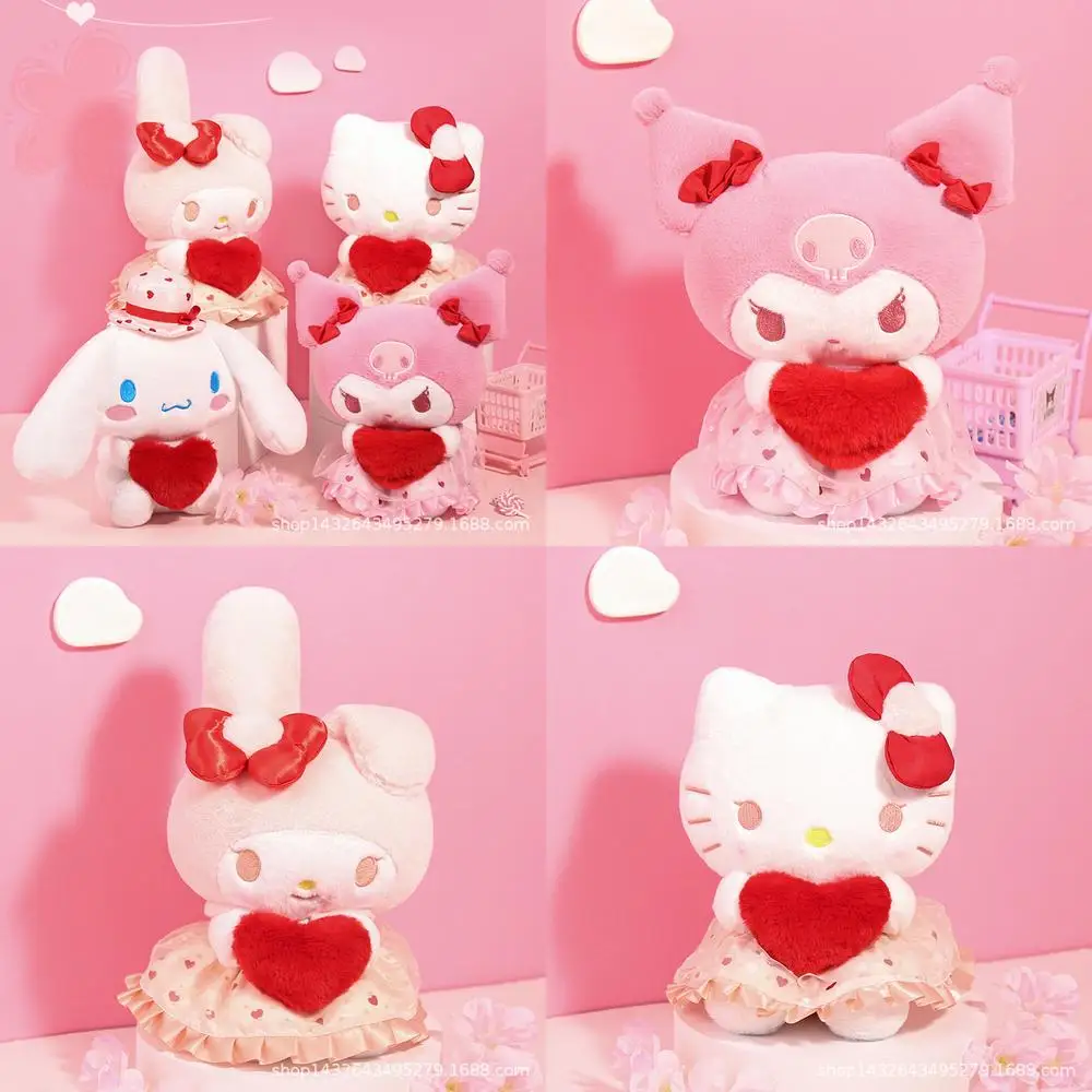 Kawaii Knuffel Sanrio Kuromi Cinnamoroll My Melody Gevulde Pop Leuke Gevulde Dier Kinderen Verjaardagscadeau Zacht Speelgoed voor Kinderen