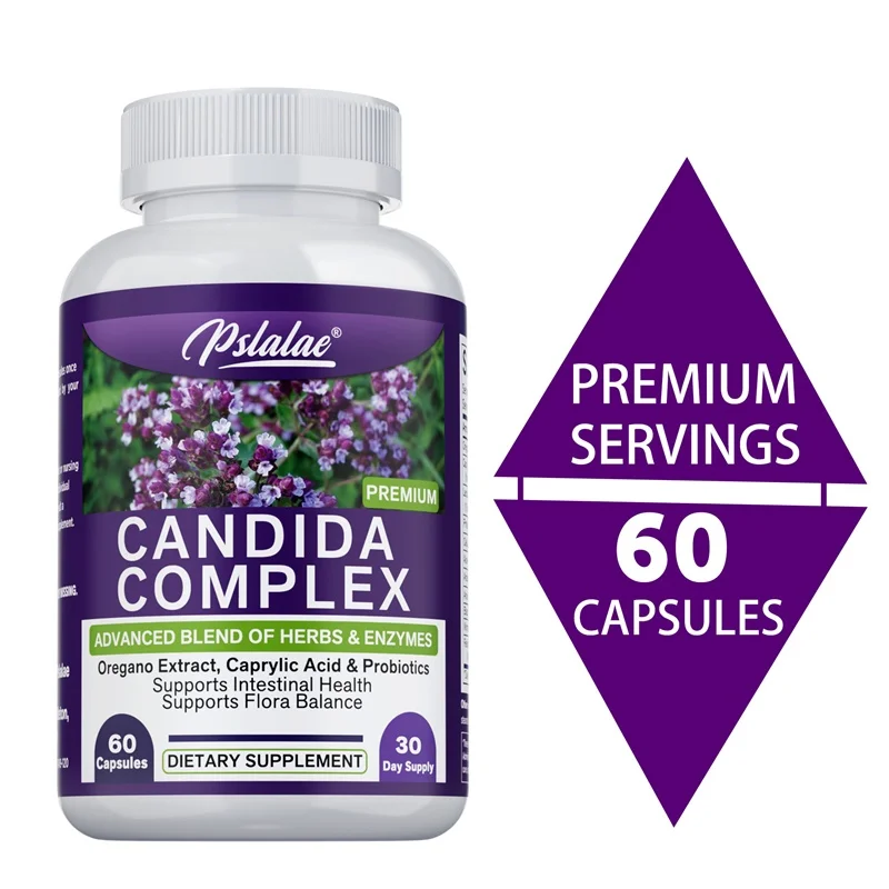 Candida Complex - Intestinal and Colon Support, Suitable for Men and Women, Cleansing and Detoxifying, Balance Digestion
