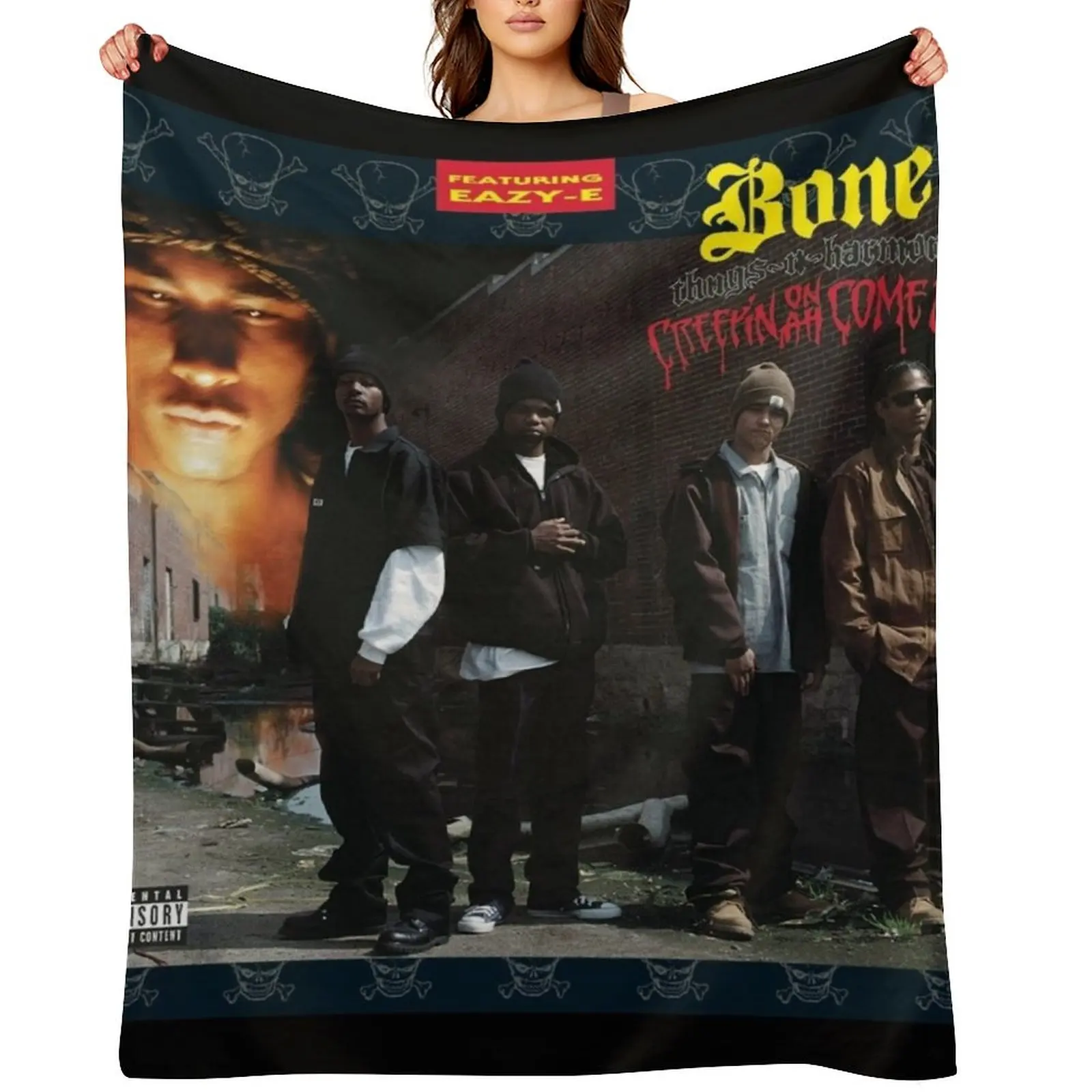 

CREEPIN ON AH COME UP Throw Blanket Bed covers Large Cute Plaid Hairy Blankets