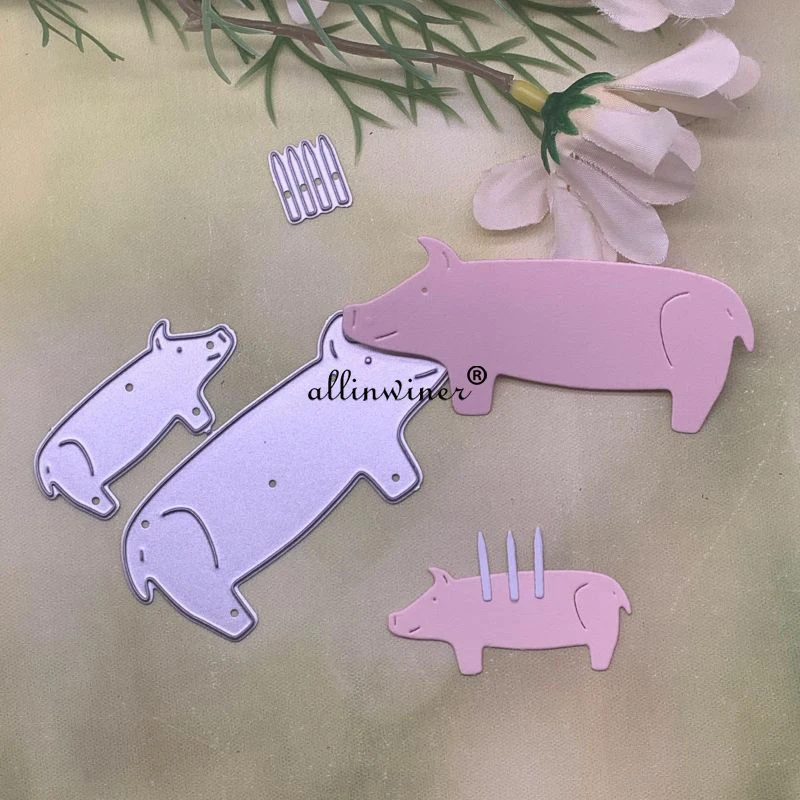 Blessing Candle pig Metal Cutting Dies Stencils For DIY Scrapbooking Decorative Embossing Handcraft Die Cutting Template