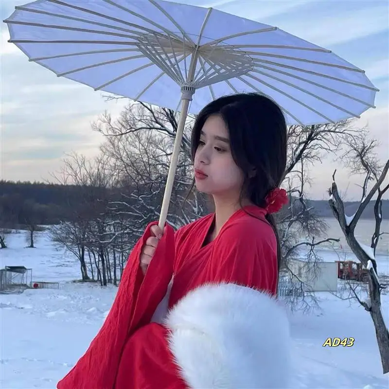

30PCS Paper Parasol Wedding Umbrella Party Favor Bamboo Umbrellas For Bridal Shower Centerpieces Photo Props 23.6Inch