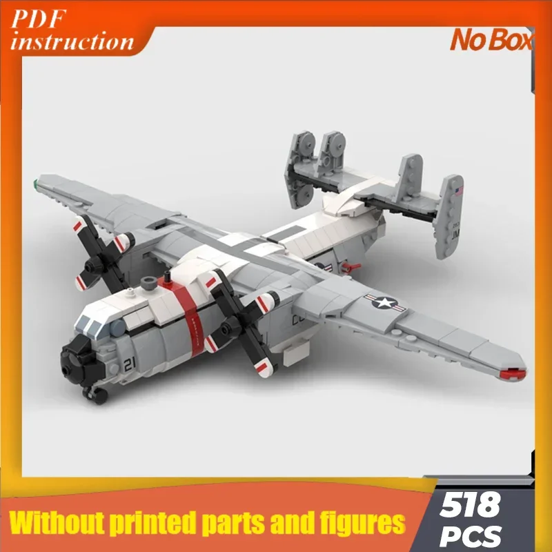

Christmas Moc Building Bricks Military Model 1: 72 C-2 Greyhound Bomber Technology Modular Blocks Gifts Toys DIY Sets Assembly