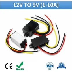 12V to 5V 1A 2A 3A 5A 8A 10A Buck DC DC Power Converter Plastic Shell Step down 8-36V to 5V Voltage Regulator Stabilizer Module