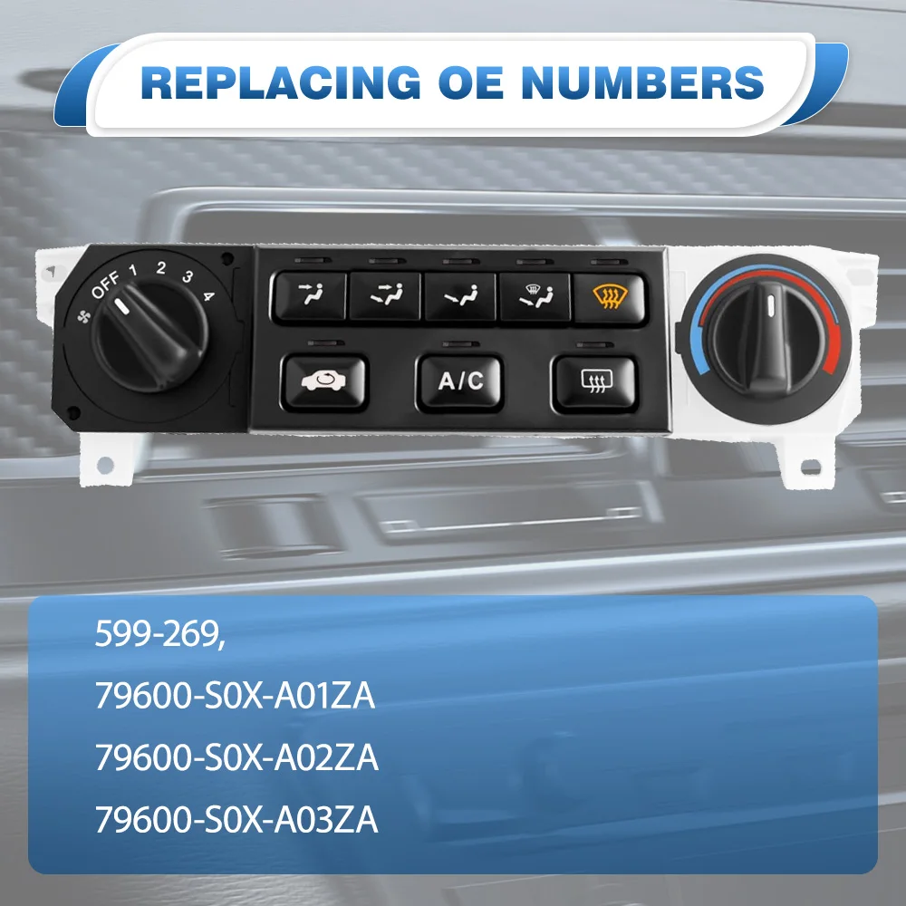 

Car A/C Air Conditioning Heater Control Module Switch For Honda Odyssey LX submodel 1999-2004 79600-S0X-A01ZA 79600-S0X-A02ZA