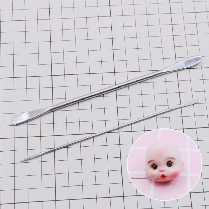 Keramik-Skulptur, feiner Stahl, Augenöffnungsspatel, DIY Polymer-Ton-Puppe/Anime-Charaktere, Auge/Lippendetails, Konturierung, Formwerkzeug – Detail 8