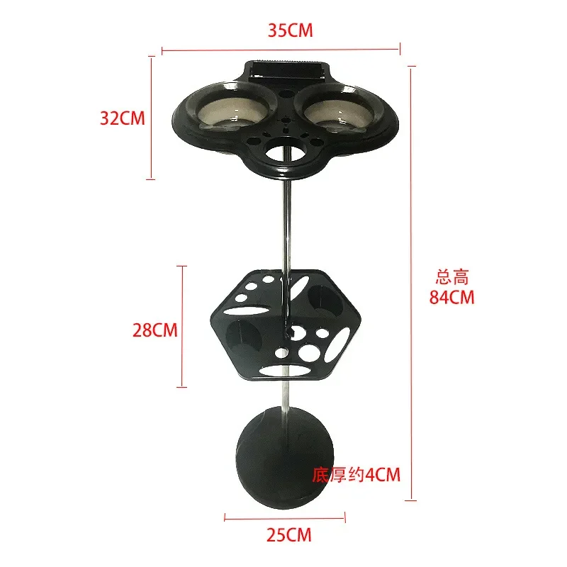 Hair Dyeing Rack Salon Perm Tool Bracket Vertical Storage Stand For Color Comb Oil Treatment Professional Equipment Holder