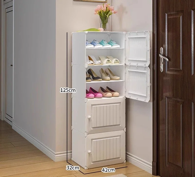 Large capacity shoe cabinet home door indoor multi-layer Internet celebrity shoe rack
