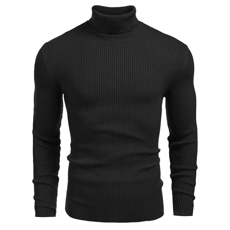 

2023 Men's Knitwear Men's High Neck Sweater Autumn and Winter Men's Sweater Long Sleeve Pullover