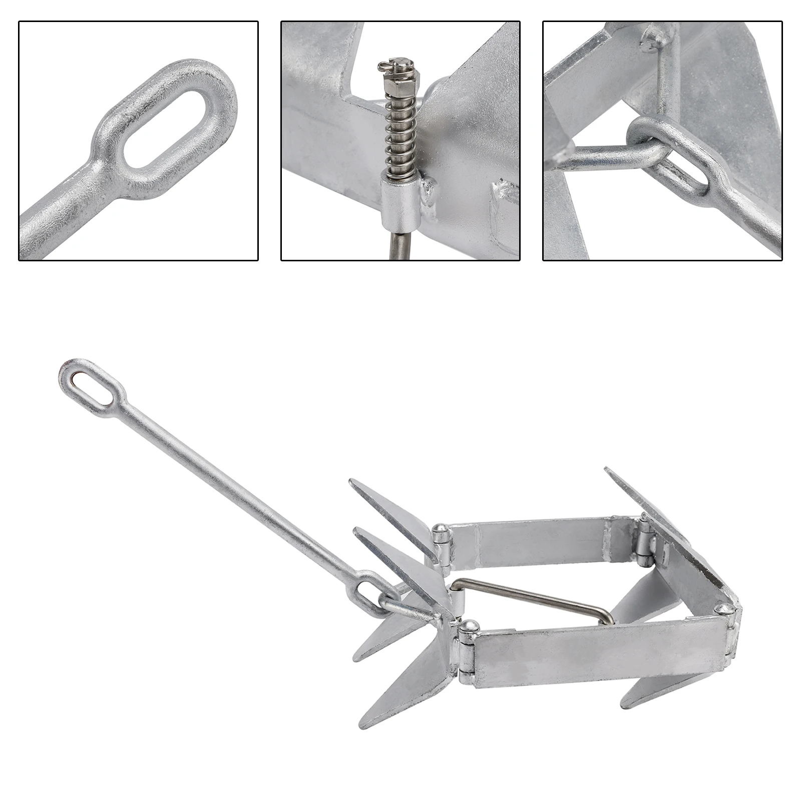 

Topteng 13 фунтов слайд-бокс, стальной якорь, складной куб, якорь с горячей обработкой для лодок, гидроциклов