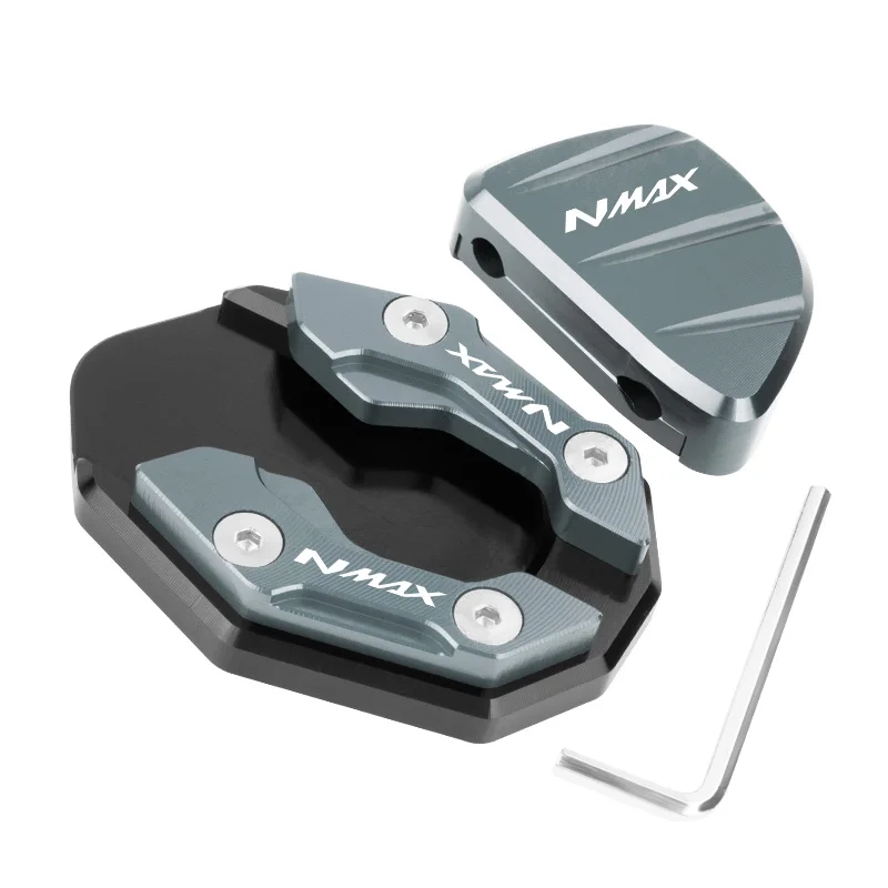 Motorfiets Accessoires Zijstandaard voor YAMAHA NMAX 155 N MAX NMAX 155 125 NMAX 125 Kickstand Plaat Uitbreiding Ondersteuning Voet Pad Base
