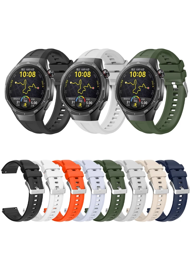 22 mm Silikonband für Huawei Watch GT 4 5 6 Pro 46 mm Zubehör Sportarmband Correa Ersatzarmband HUAWEI GT6 Armband