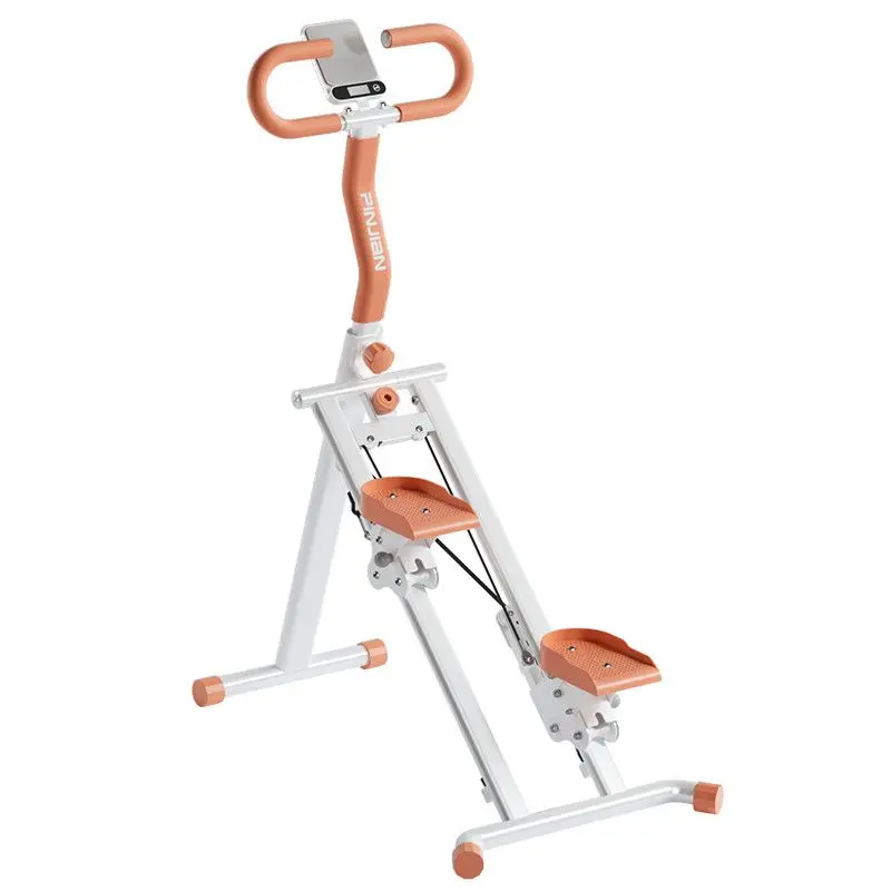 Foldable Stair Stepper Climbing Machine With Handlebar Phone Holder Adjustable Resistance For Home Gym Fitness Exercise Adults
