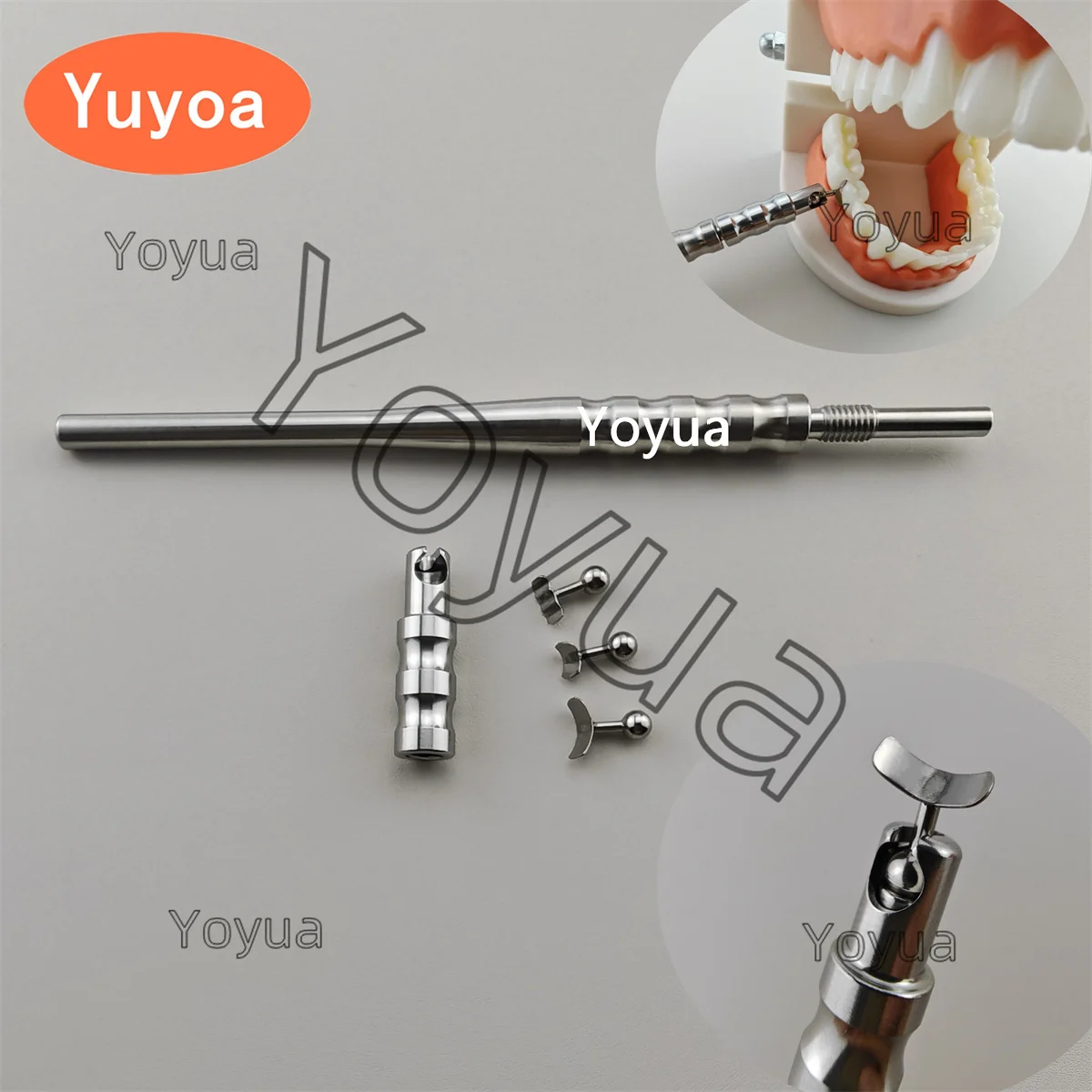 

4Pcs/set Dental Implant Gingival Retraction Gingival Socket Retractor Shield Protector Gum Separator Isolation with Tips