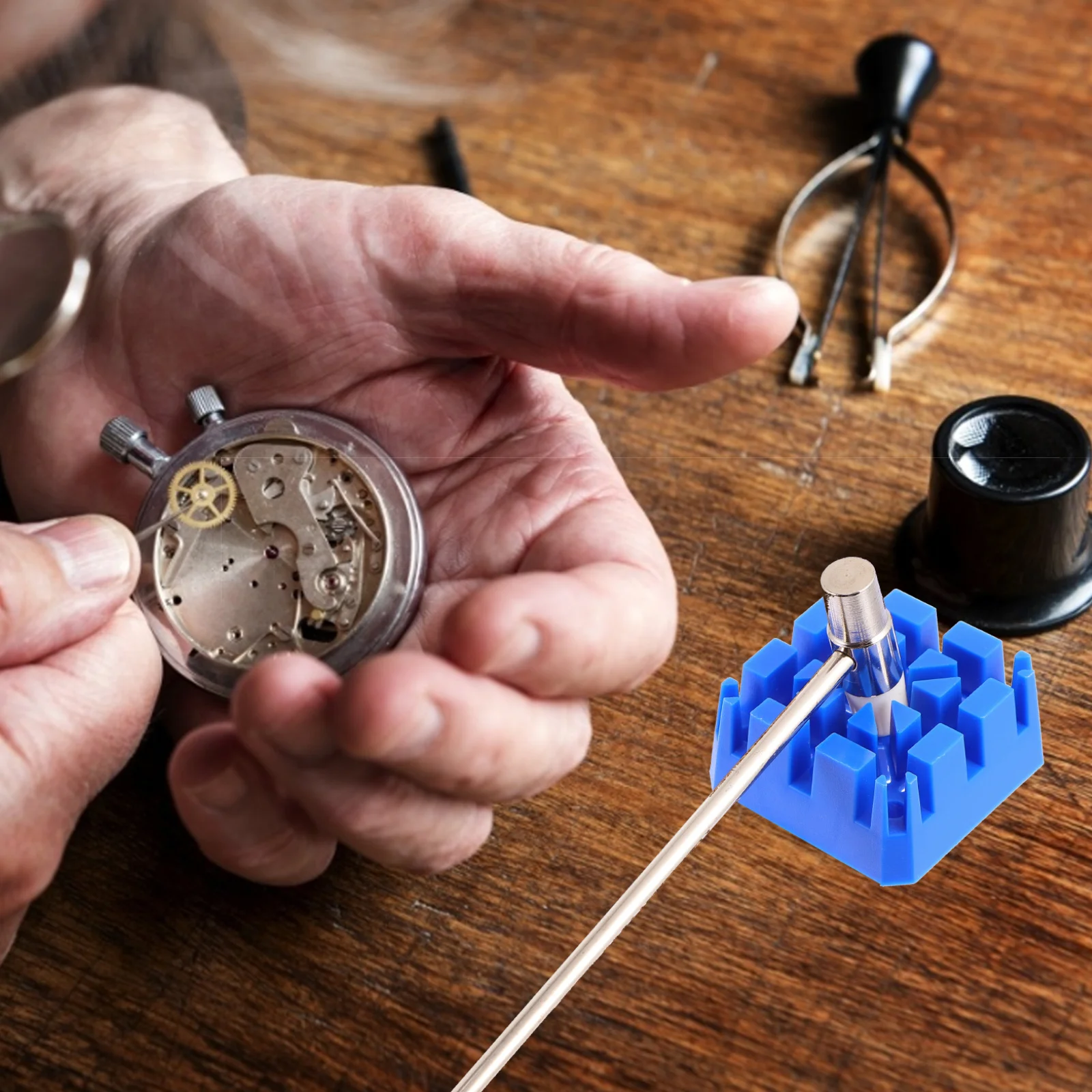 

1Set Watchband Repair Kit Strong Alloy Construction Watch Pin Punch Hammer for Professional Watch Repairing Device Bracelet